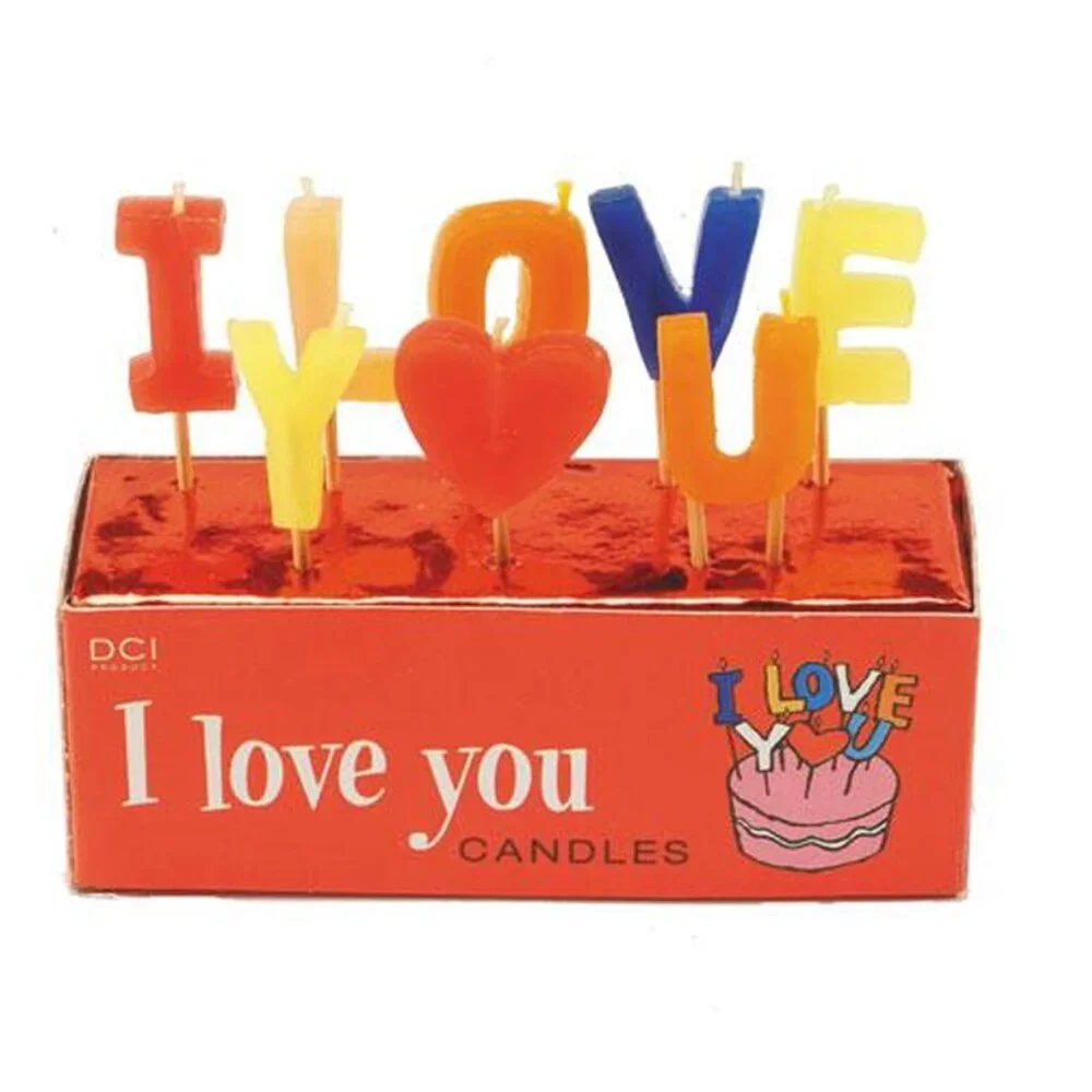 I Love You Candles